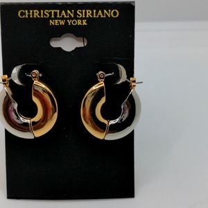 Christian Siriano 2 tones Earring loops
